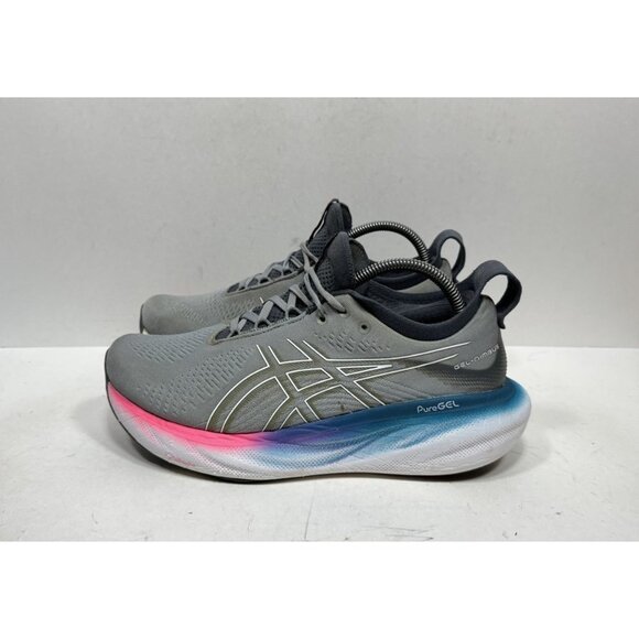 Asics Gel Nimbus 25 1012B437 Gray Running Athletic Shoes Sneakers Womens 10 Wide - Picture 3 of 11